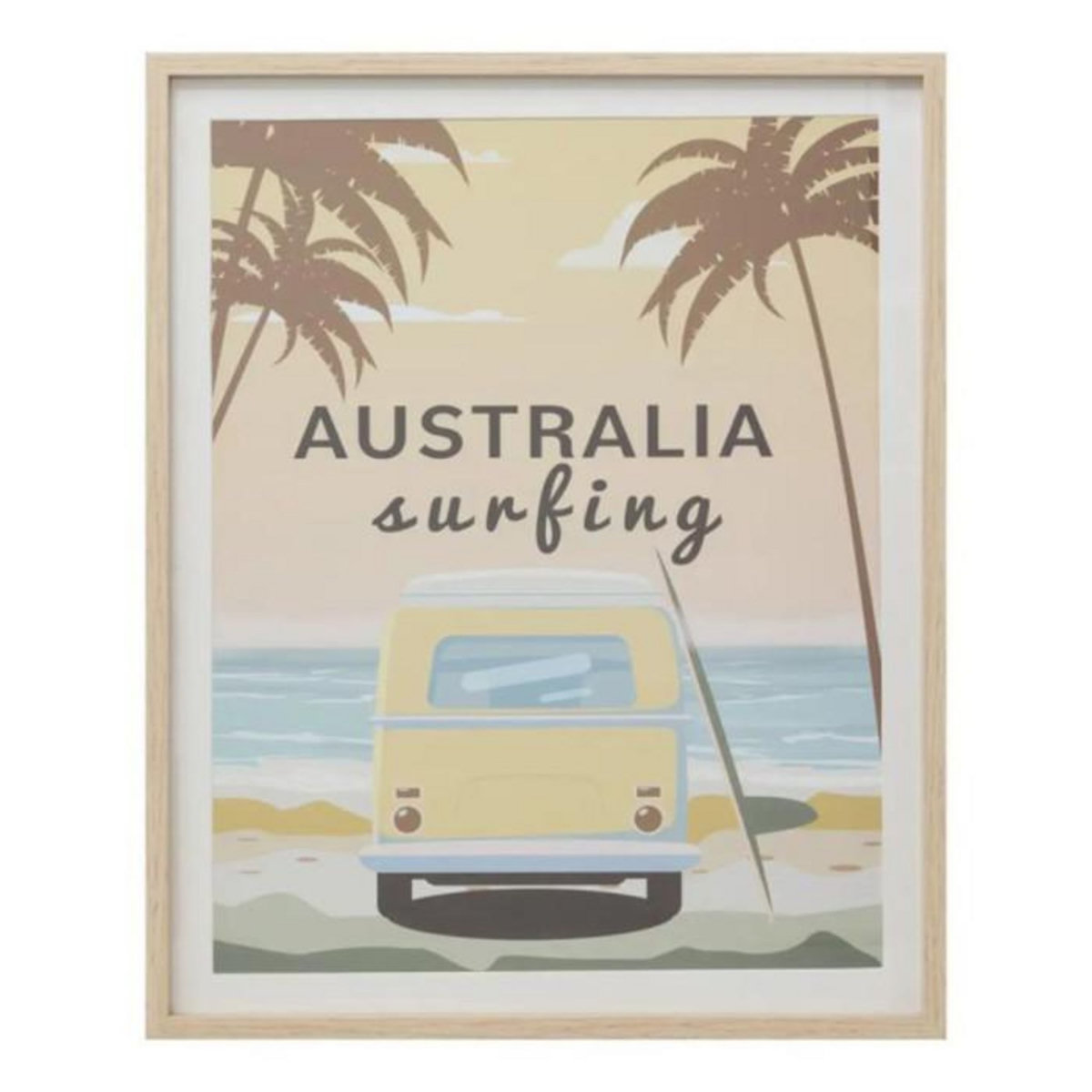 Atmosphera Kids Affiche Murale Enfant  Australie  41x51cm Beige