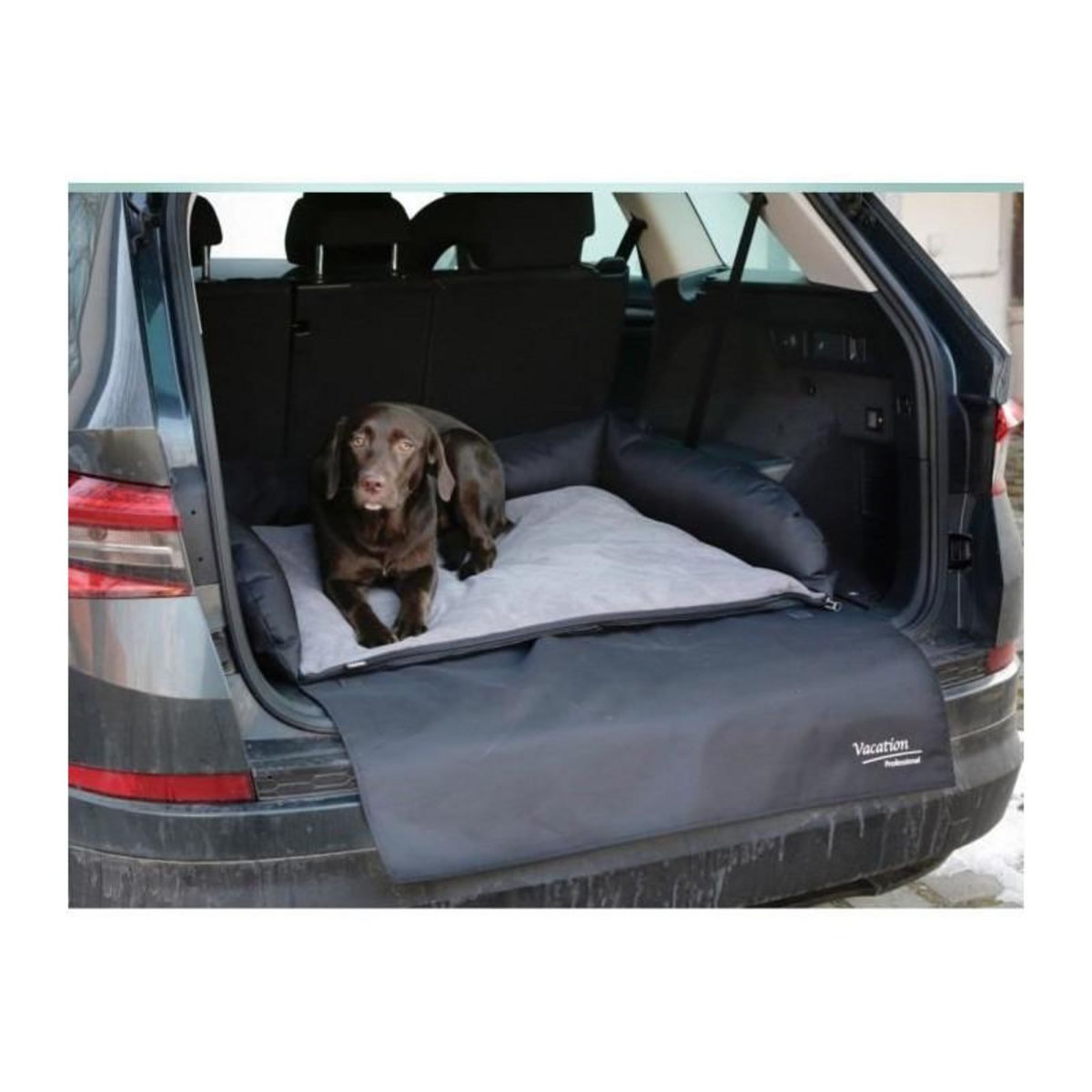 KERBL Coussin pour coffre - KERBL - 80583 - Gris/noir - 80x60cm