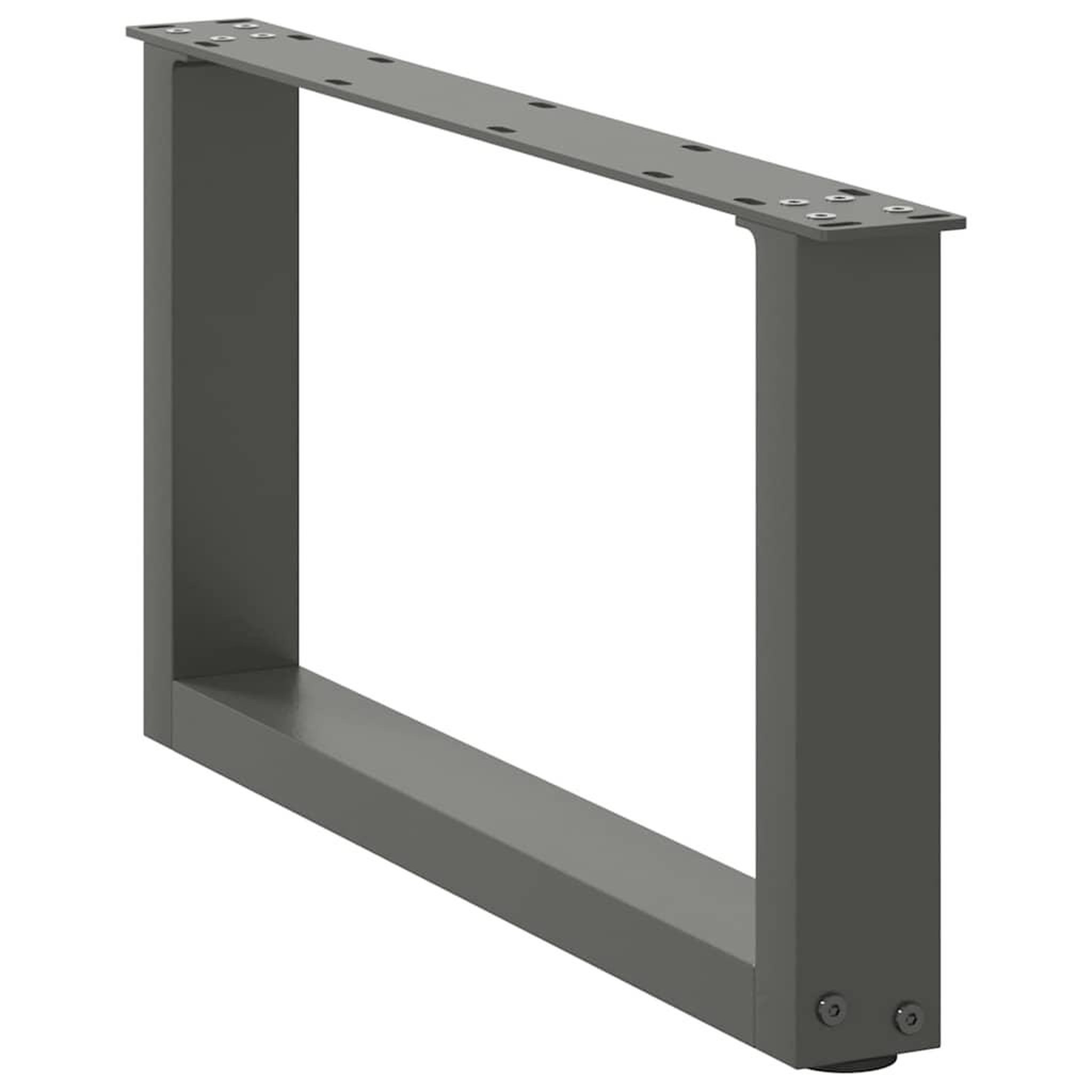 Voir la diapositive 4 : VIDAXL Pieds de table basse forme de U 2 pcs anthracite 70x(30-31) cm