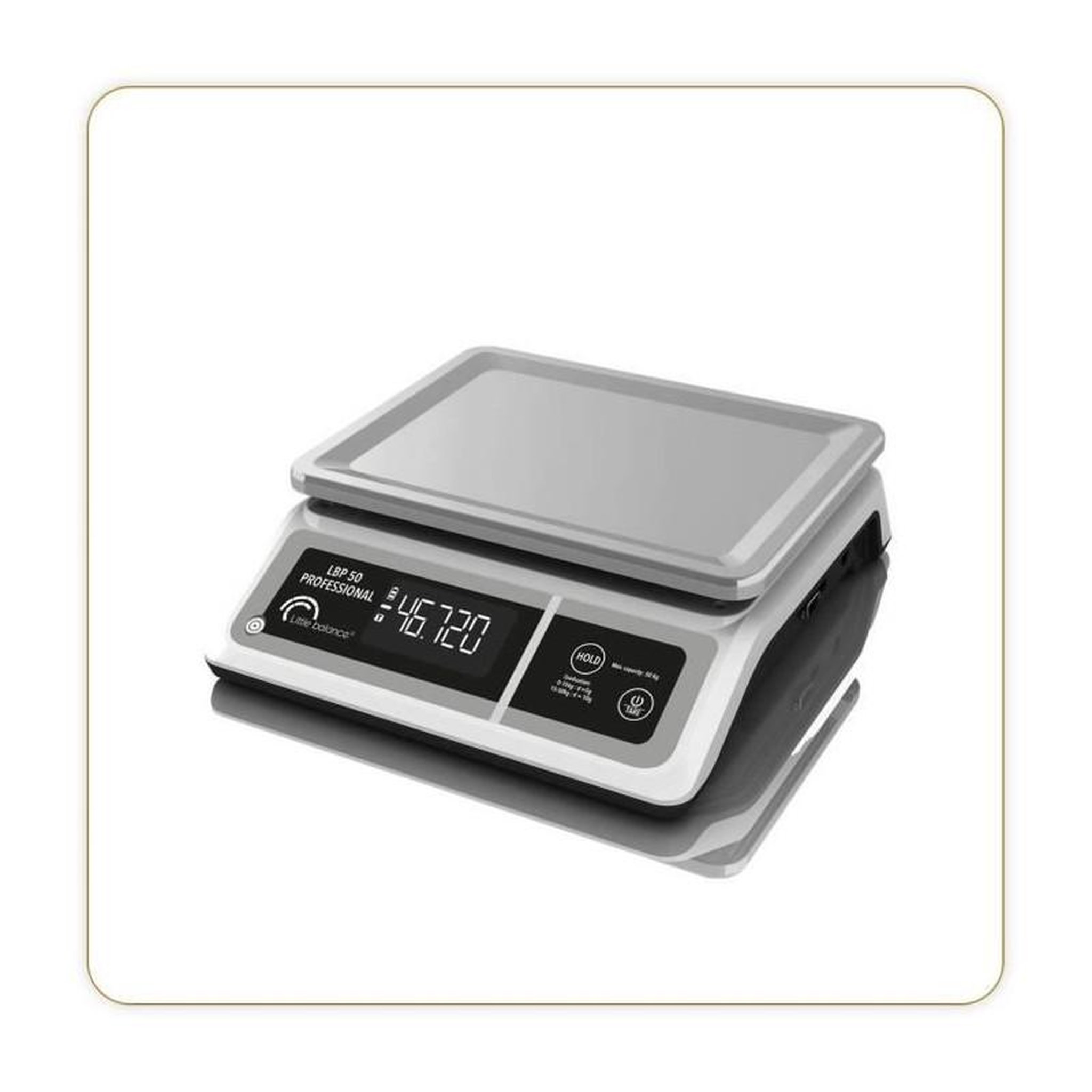 LITTLE BALANCE Balance professionnelle - LBP 50 Professional - USB - Gris - LITTLE BALANCE - Balance de cuisine - 50 kg