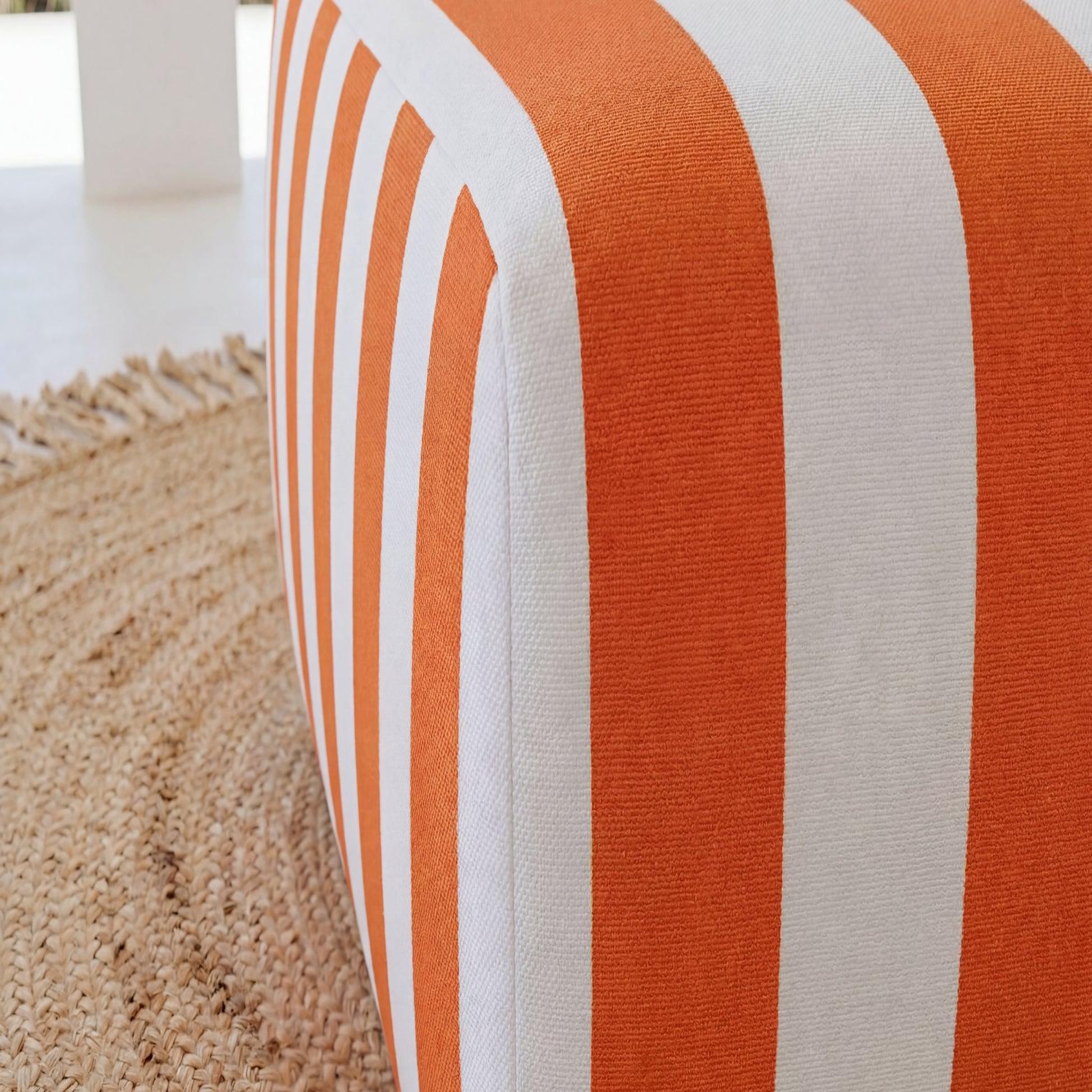 Voir la diapositive 6 : CASANOVA PARIS Elvis - pouf tissu rayé