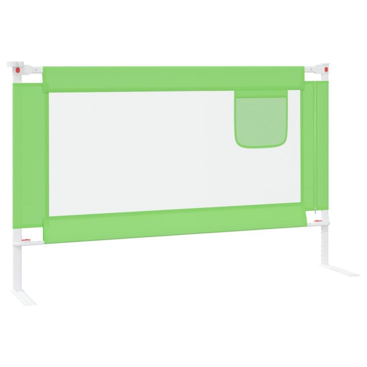 VIDAXL Barriere de securite de lit d'enfant Vert 120x25 cm Tissu