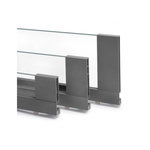 EMUCA SRL Tiroir extérieur Vertex 40 kg hauteur 178 mm - côtés en verre- Gris anthracite