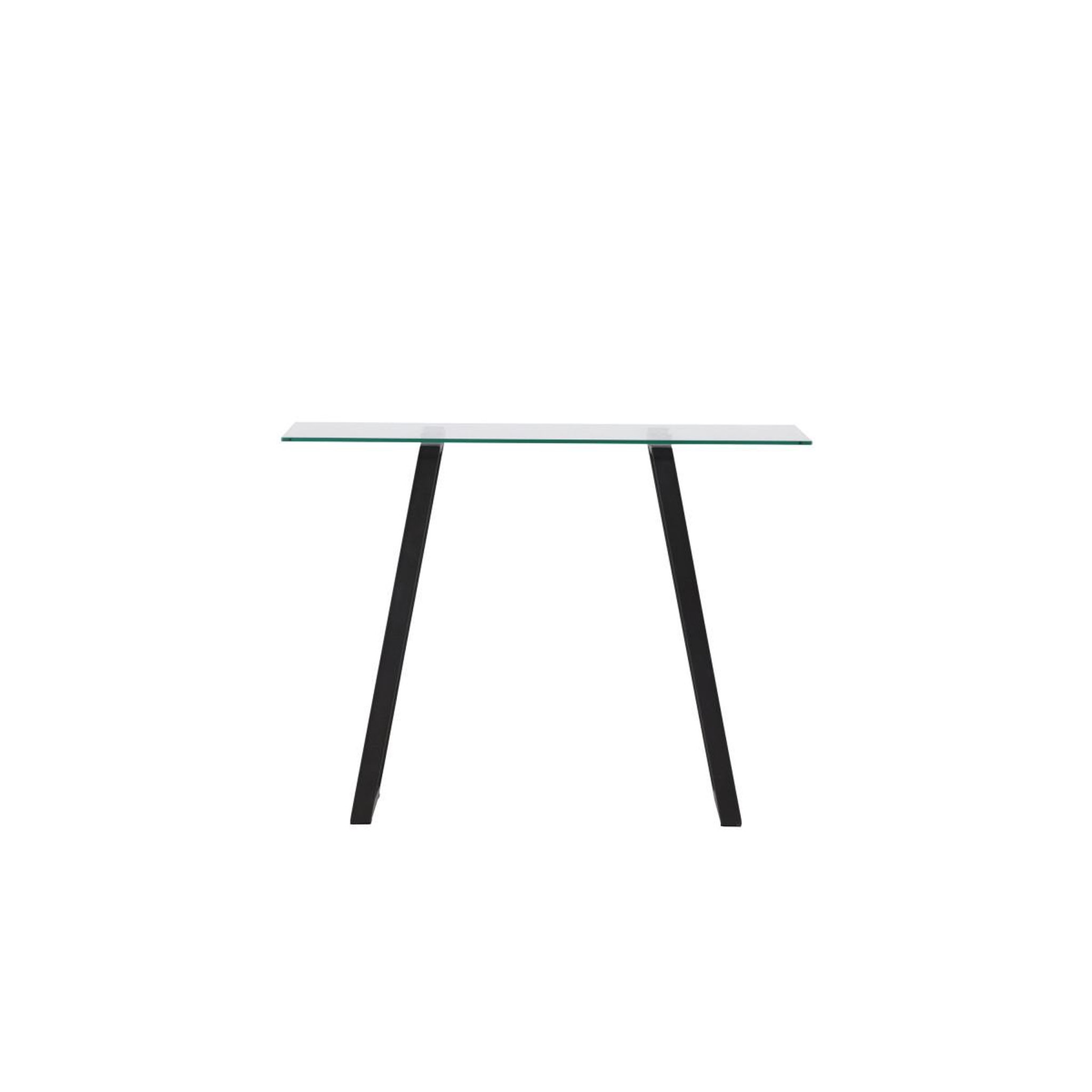 Voir la diapositive 4 : Paris Prix Console design en verre  horten  100cm noir