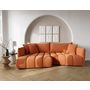 Voir la diapositive 1 : LISA DESIGN Cassiopee - canapé d'angle gauche 4 places en tissu texturé