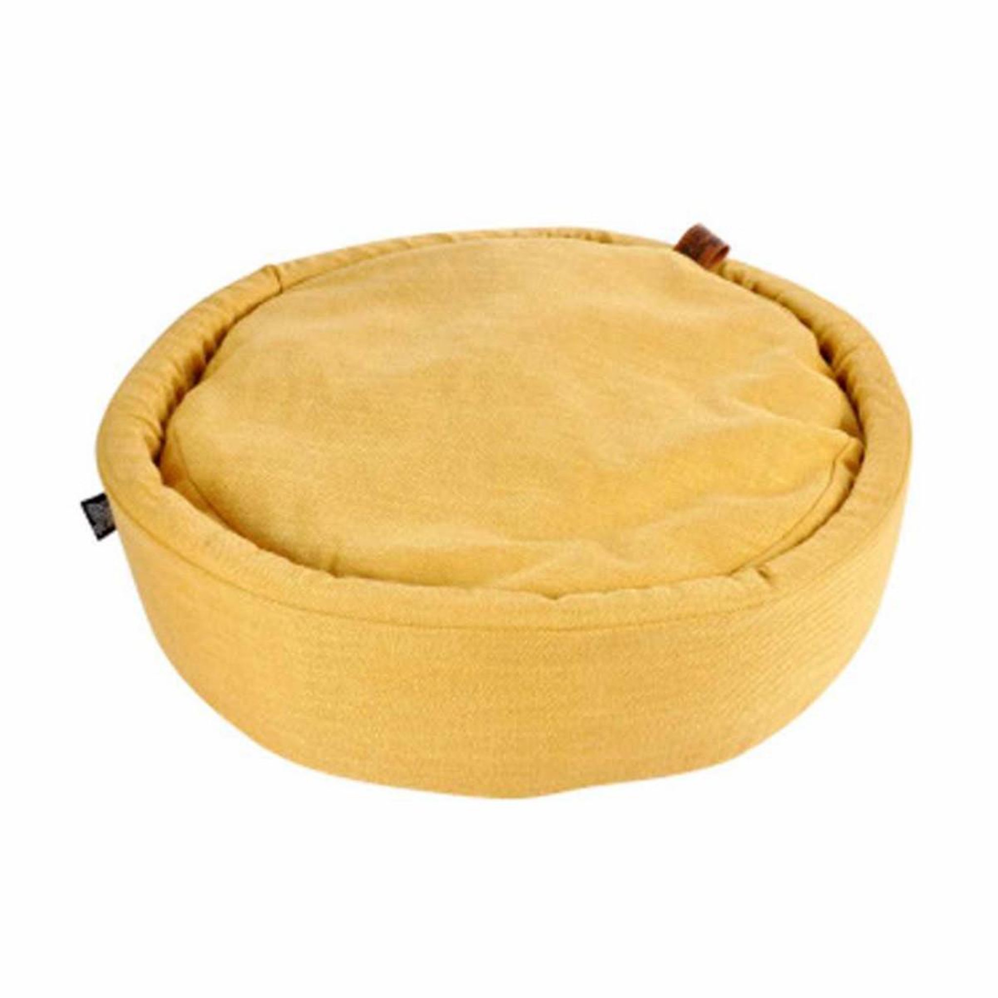 HOMEA Panier Rond pour Chien & Chat  Cosy Golden  60cm Jaune