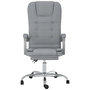 Voir la diapositive 3 : VIDAXL Fauteuil de massage inclinable de bureau Gris clair Tissu