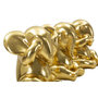 Voir la diapositive 2 : Paris Prix Lot de 3 Statuettes en Résine  Éléphants  20cm Or