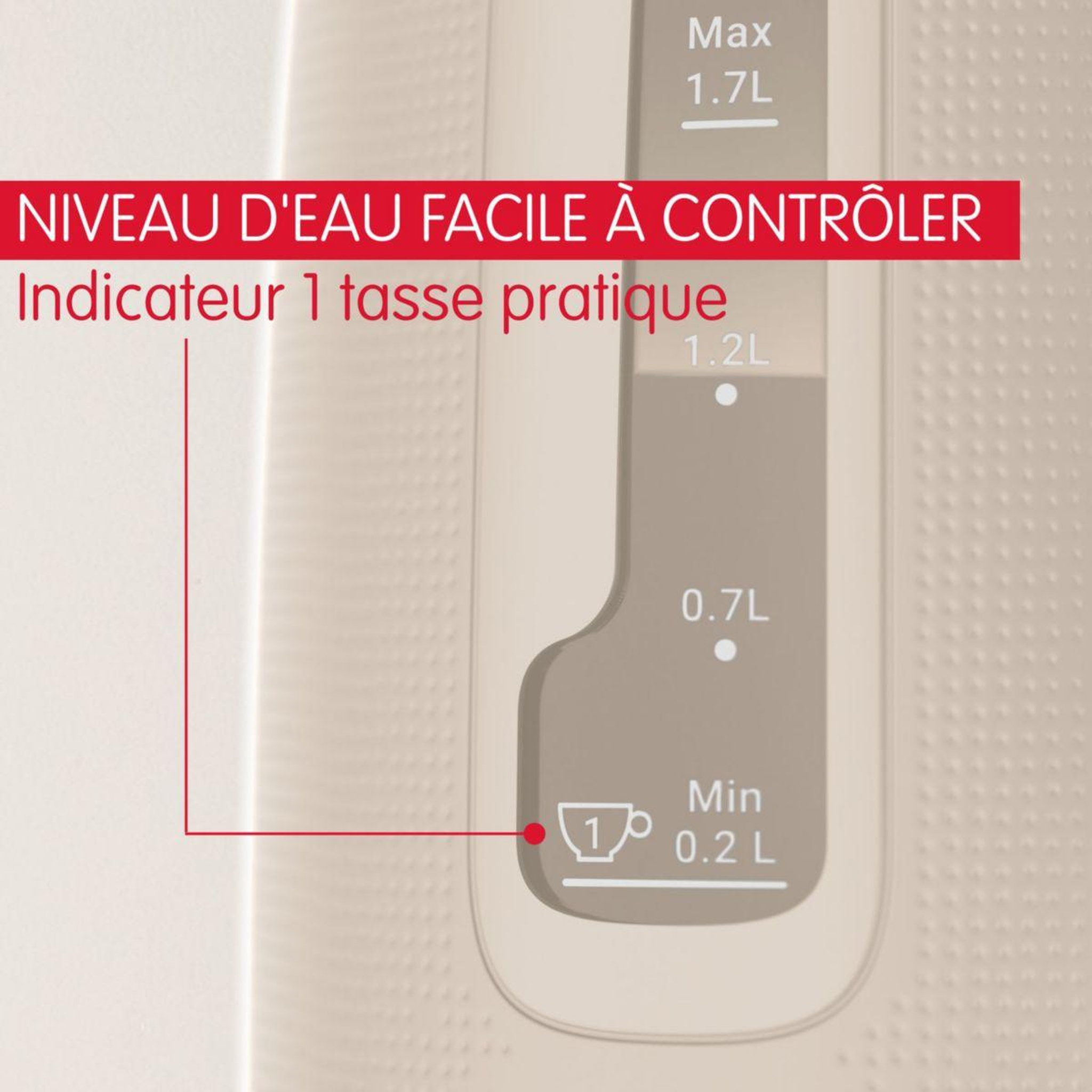 Voir la diapositive 4 : MOULINEX Bouilloire by2m0b10 morning grise 1.7l
