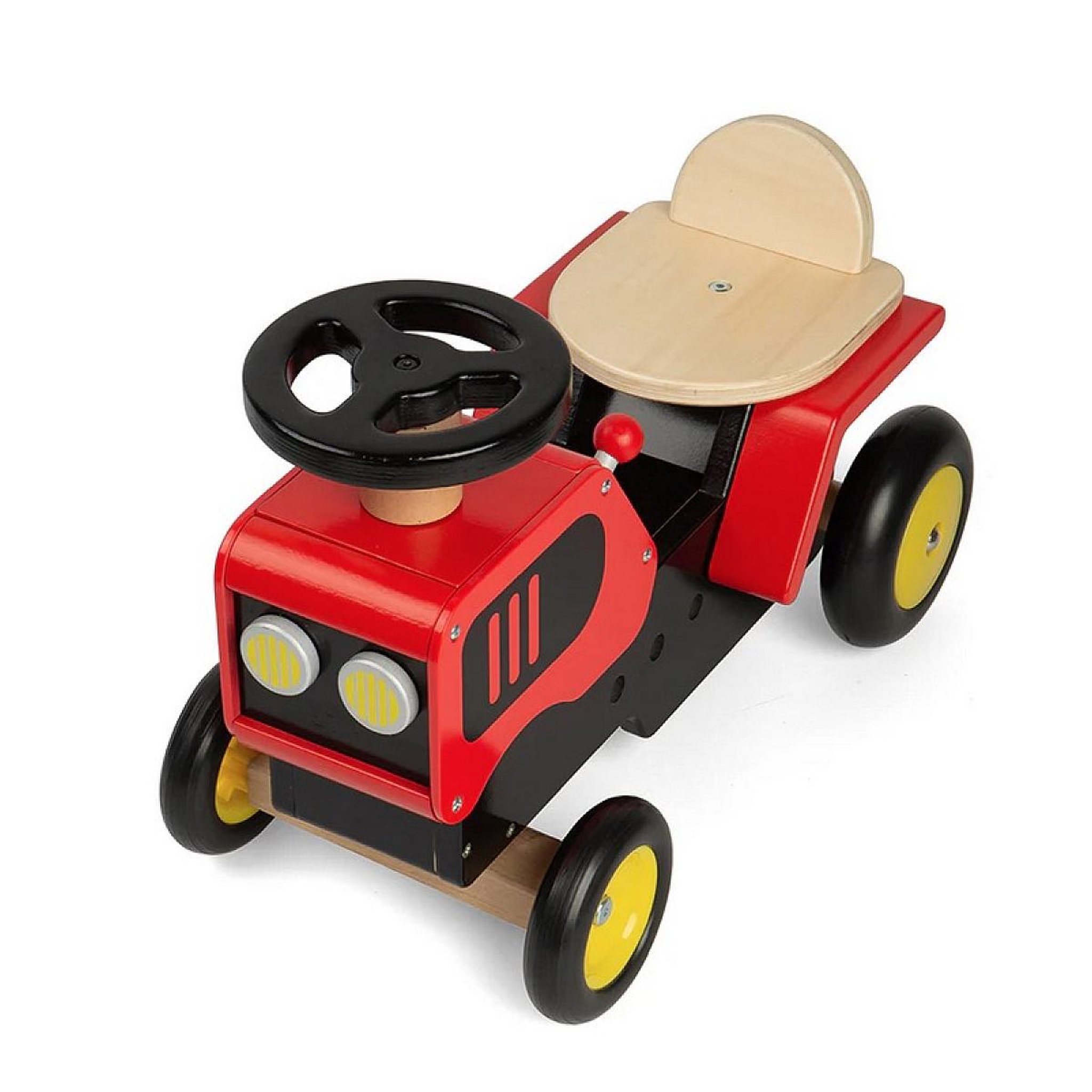 Voir la diapositive 1 : BIGJIGS Porteur en bois en forme de tracteur