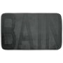 Voir la diapositive 1 : Paris Prix Tapis de Bain Microfibre  Relief  45x75cm Anthracite