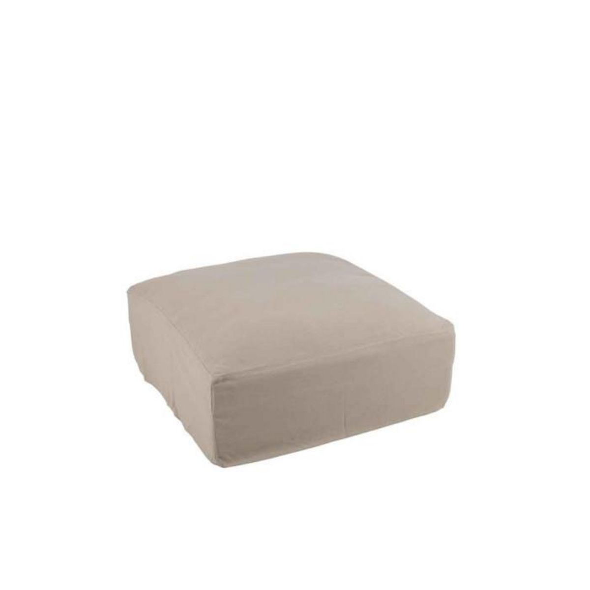 Paris Prix Housse pour Pouf  Monaco  105x105cm Naturel