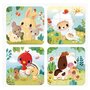 Voir la diapositive 2 : Juratoys-Janod 4 Puzzles evolutifs Animaux de la ferme