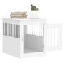 Voir la diapositive 5 : VIDAXL Meuble de cage pour chiens blanc 55x75x65 cm bois d'ingenierie