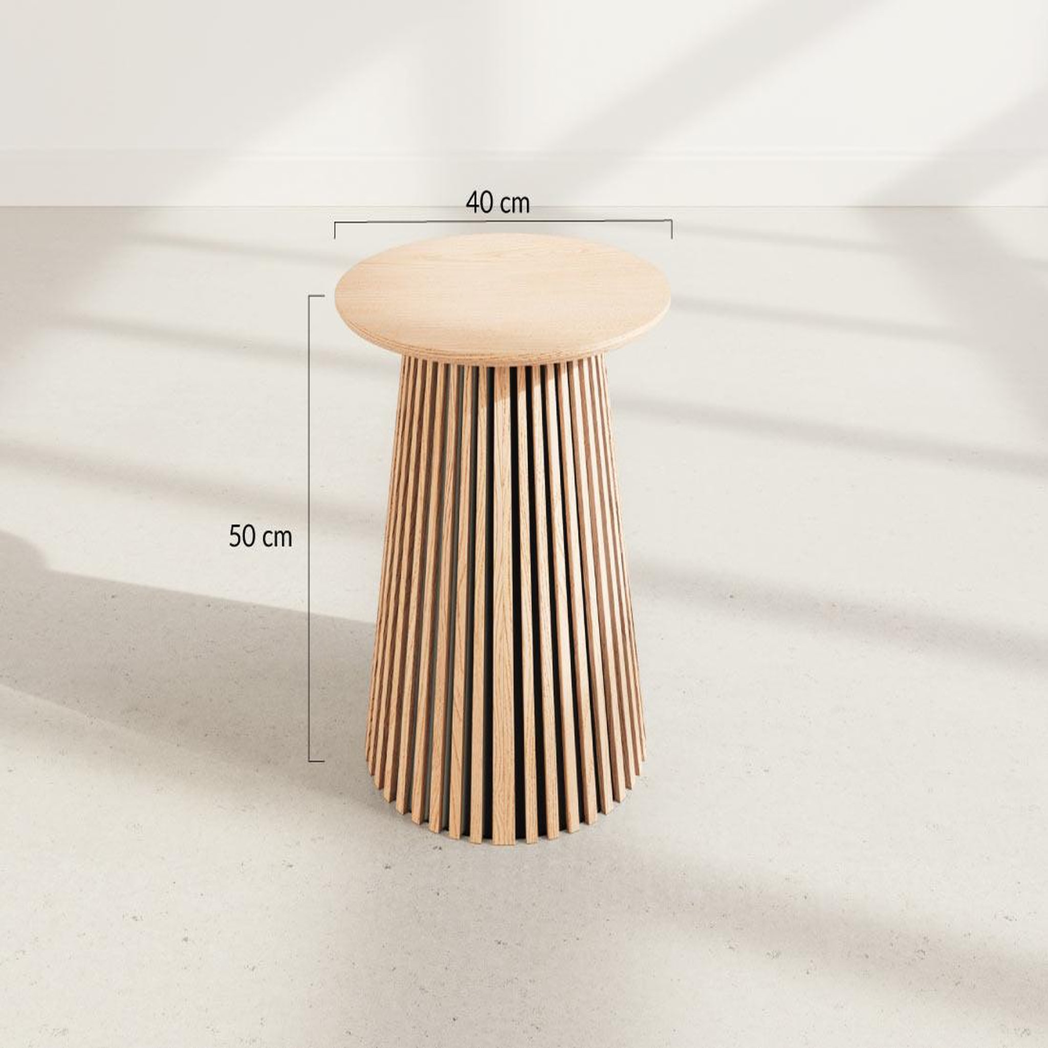Voir la diapositive 5 : BEST MOBILIER Freya - bout de canapé - 40x50 cm