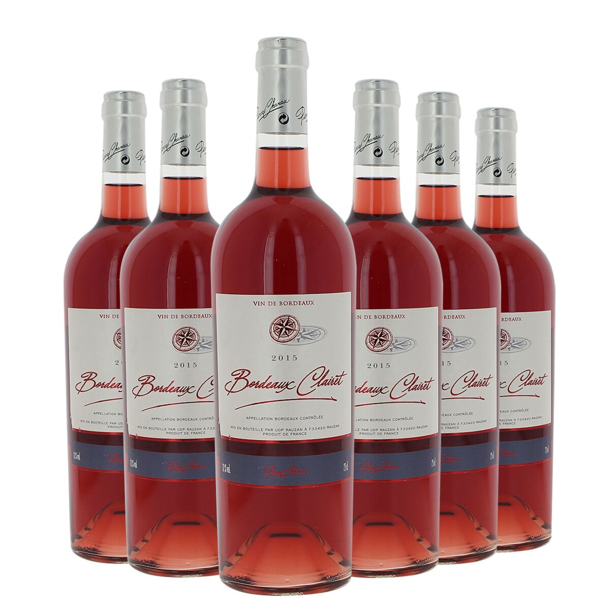 PIERRE CHANAU Lot de 6 bouteilles Pierre Chanau Bordeaux Clairet Rosé