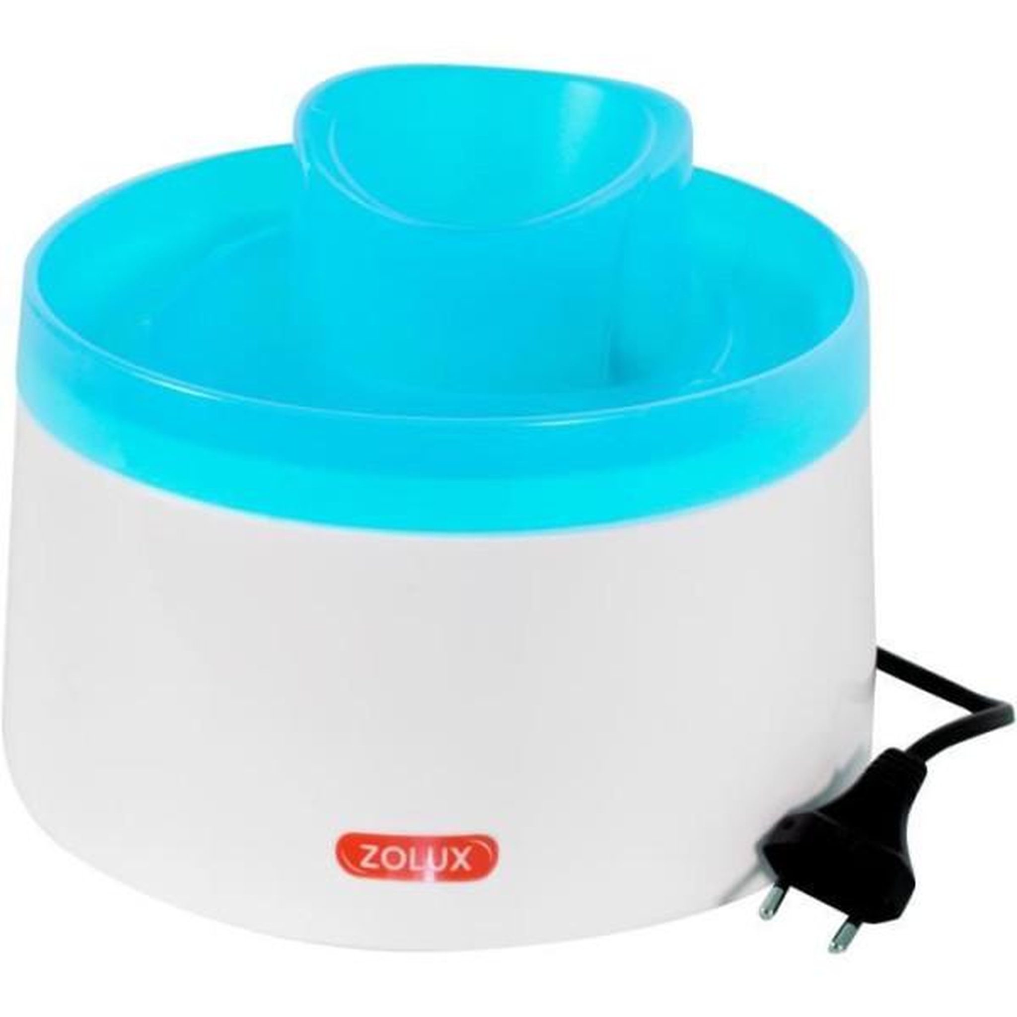Voir la diapositive 2 : Zolux Fontaine a eau - Zolux - Pour chats et chiens - Avec cartouche filtrante - 2 litres