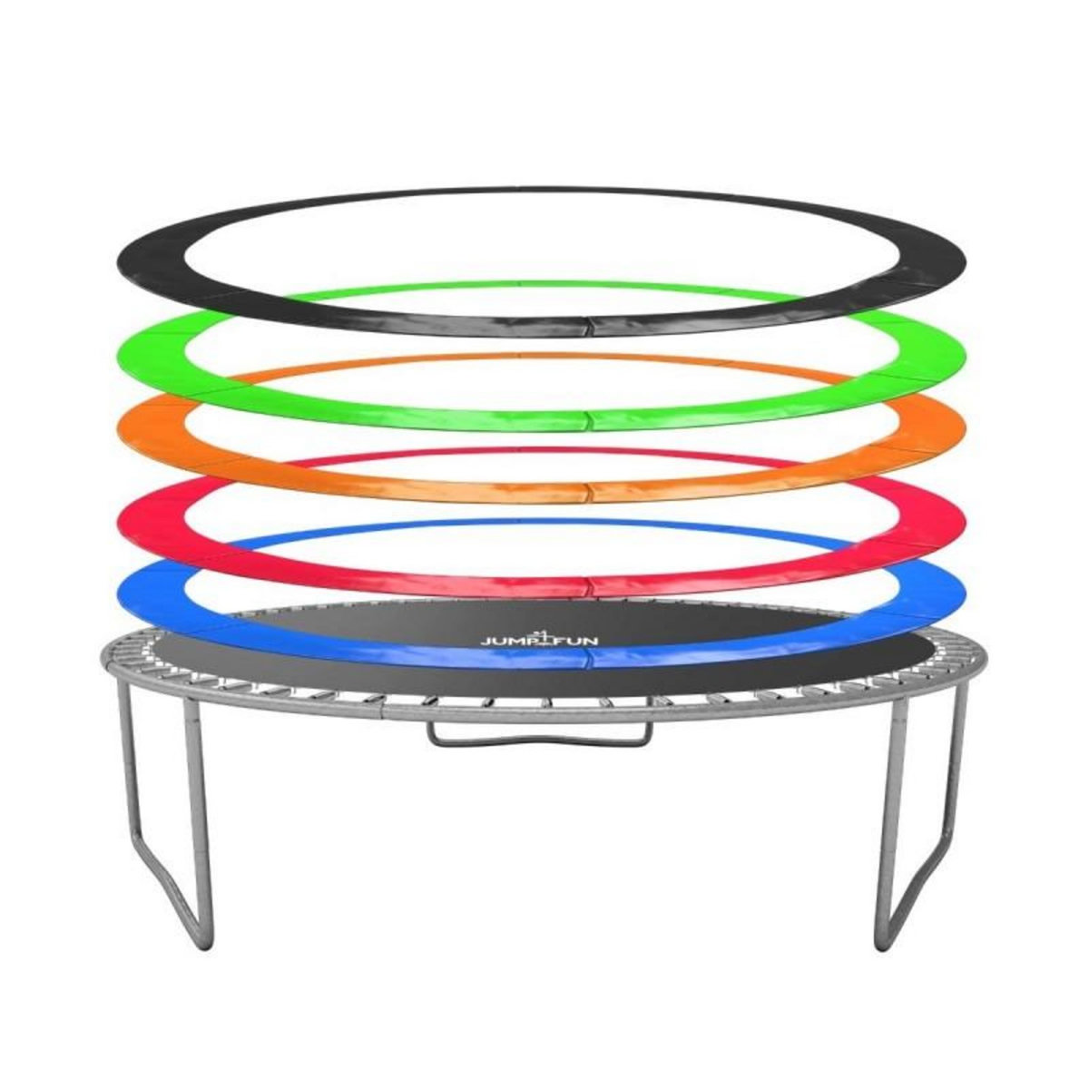 JUMP4FUN Coussin de protection des ressorts pour Trampoline 10FT ø305cm Universel Classique