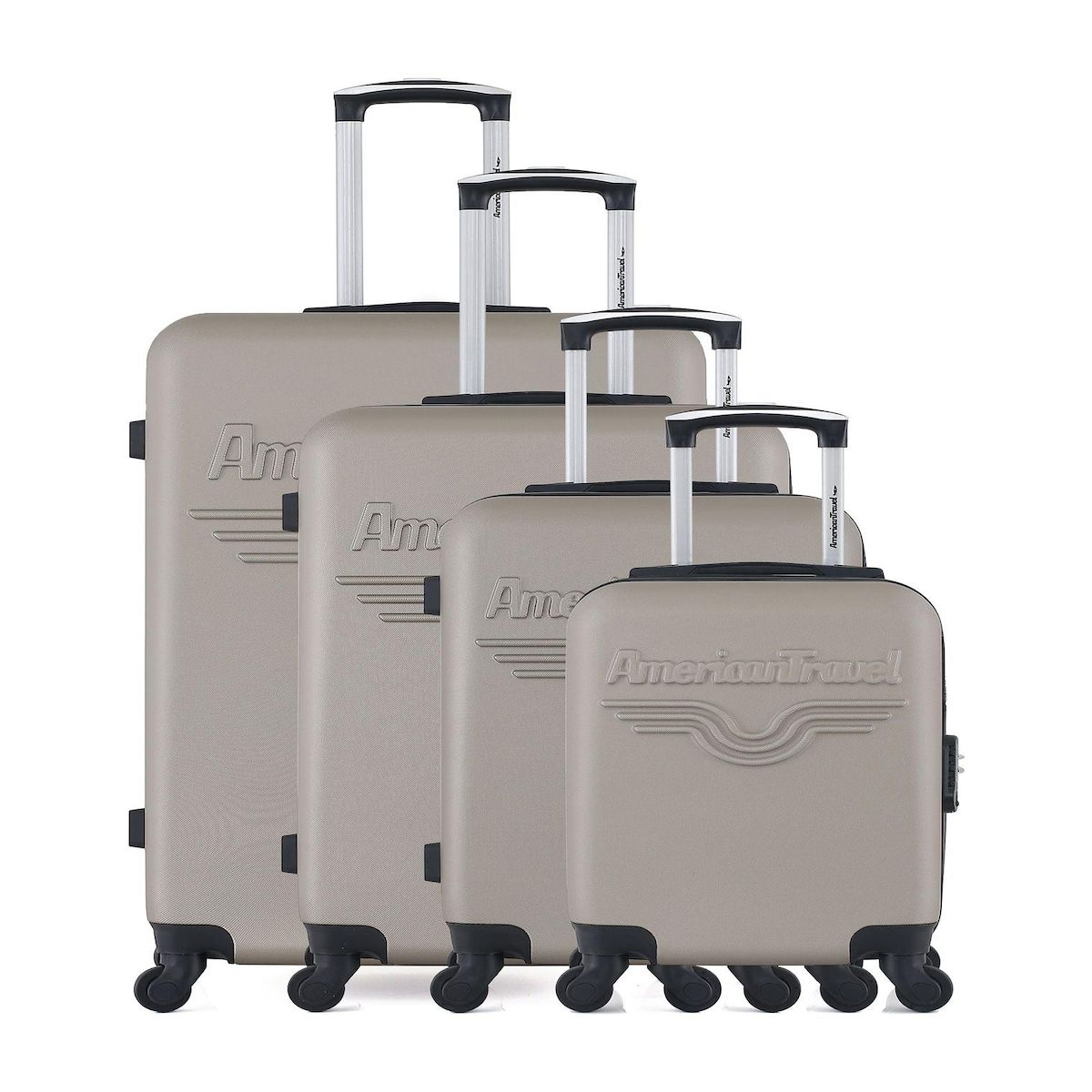 AMERICAN TRAVEL AMERICAN TRAVEL - Set de 4 Valises CHELSEA-M 75 cm 4 Roues