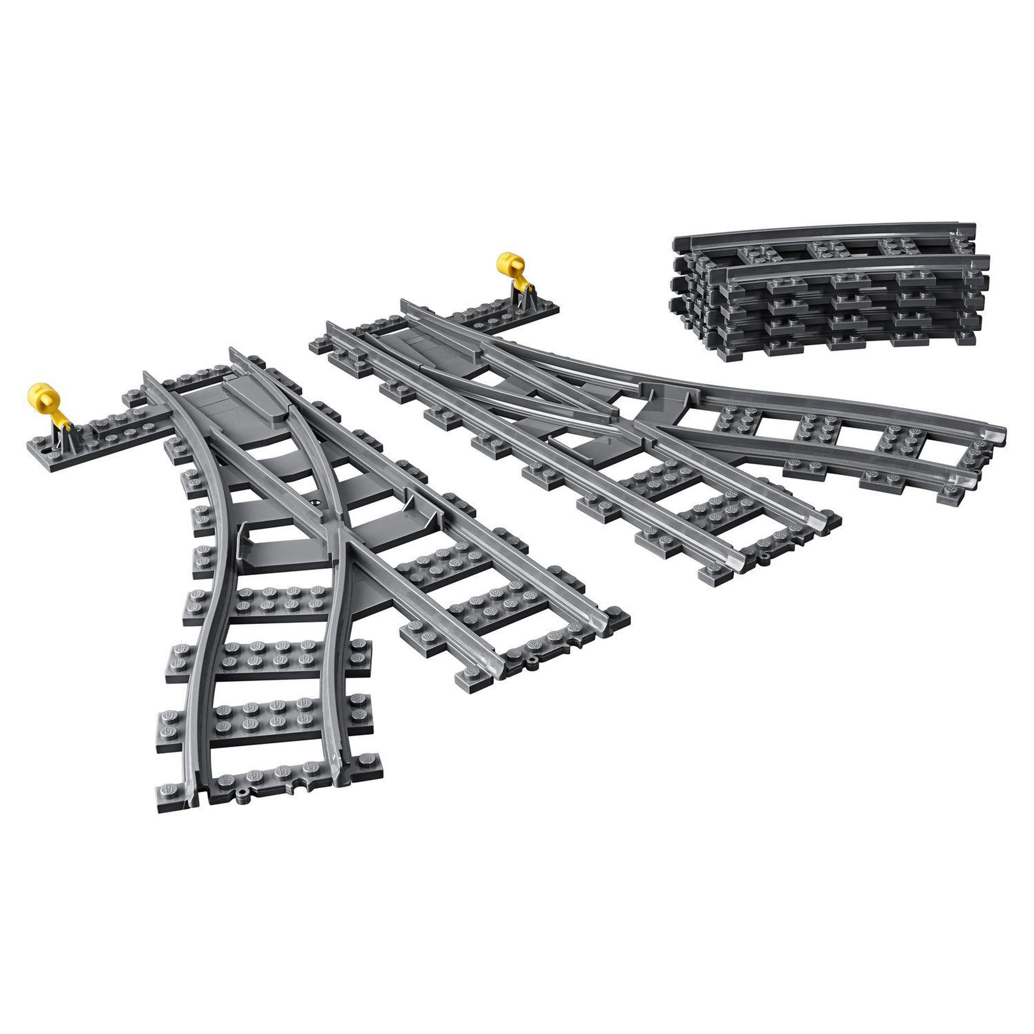Voir la diapositive 2 : LEGO City 60238 - Les aiguillages, Ensemble d'Accessoires d'Extension City Train