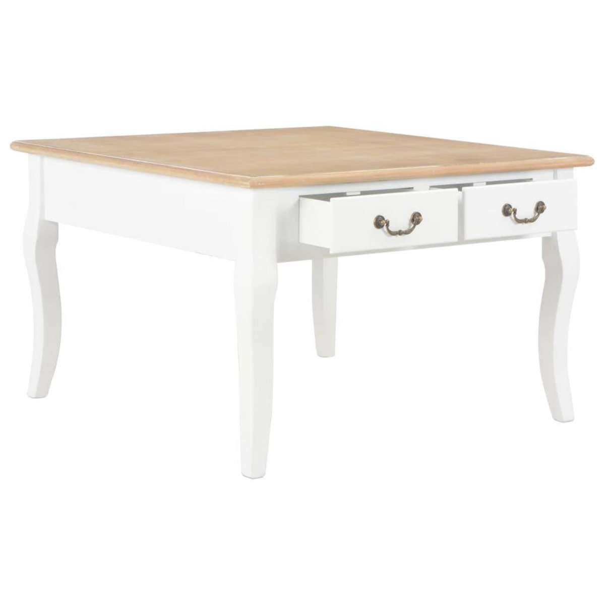 VIDAXL Table basse Blanc 80 x 80 x 50 cm Bois