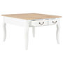 Voir la diapositive 2 : VIDAXL Table basse Blanc 80 x 80 x 50 cm Bois