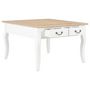 Voir la diapositive 2 : VIDAXL Table basse Blanc 80 x 80 x 50 cm Bois