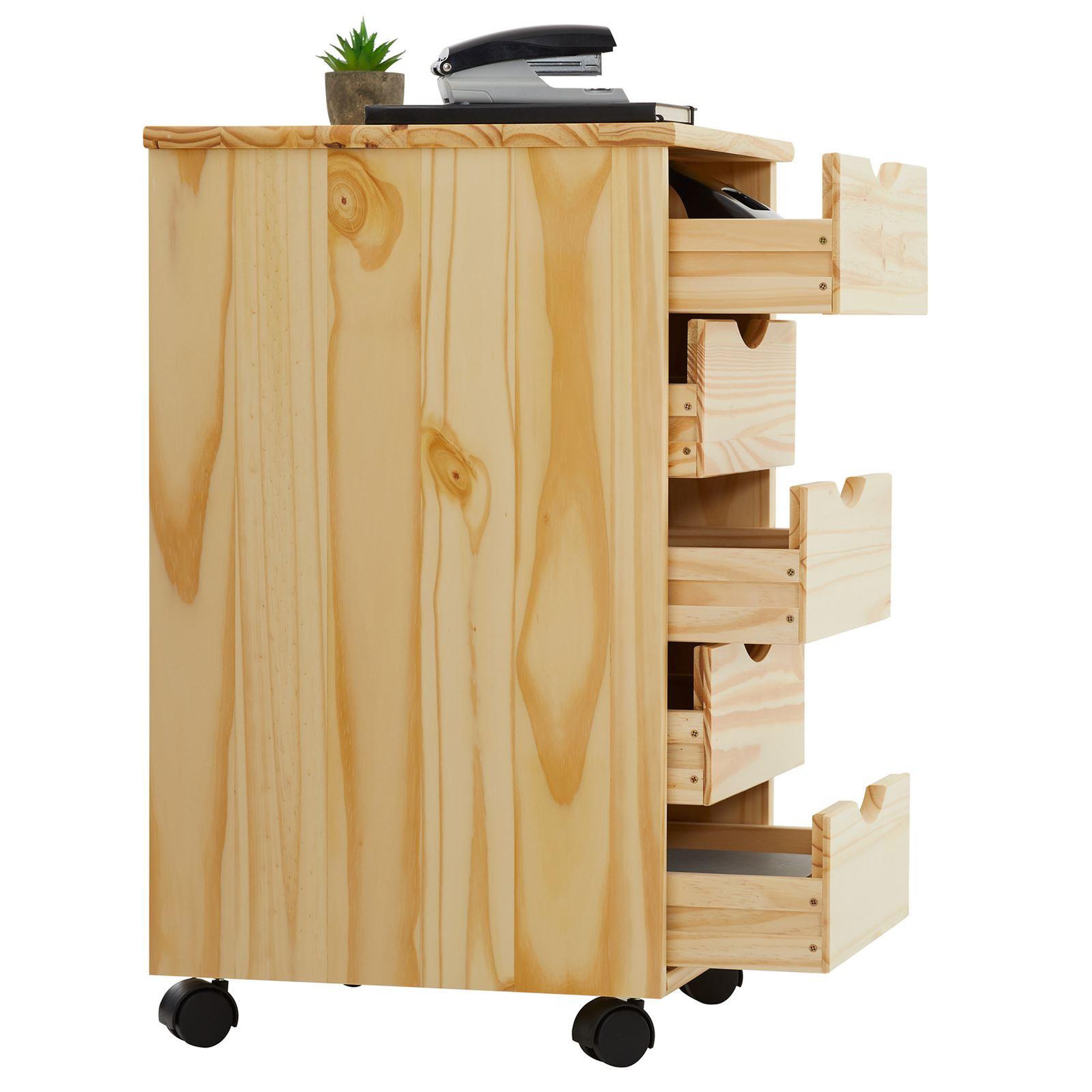 Voir la diapositive 5 : IDIMEX Caisson de bureau sur roulettes LAGOS, avec 5 tiroirs