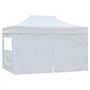 Voir la diapositive 3 : VIDAXL Tente de reception pliable avec 4 parois 3x4 m Acier Blanc