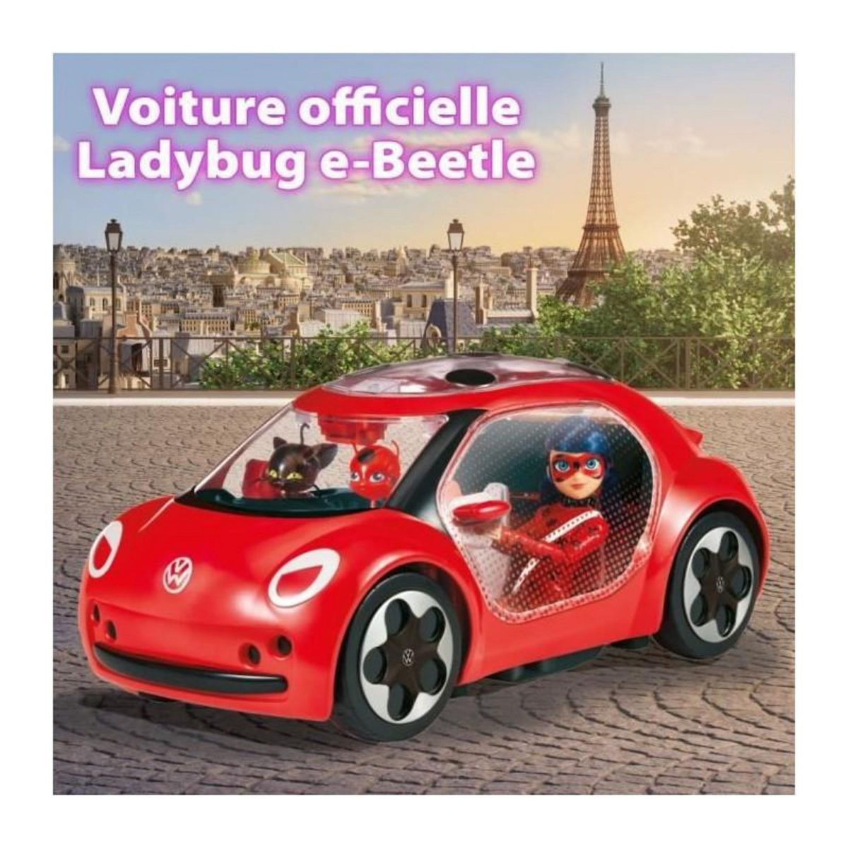BANDAI Bandai – Voiture Miraculous Ladybug - Volkswagen e-Beetle de Ladybug – Film Miraculous - P50669