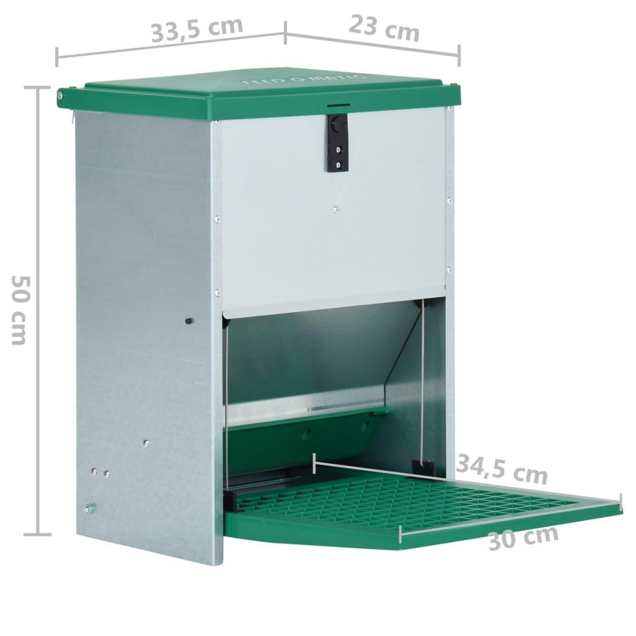 Voir la diapositive 6 : VIDAXL Mangeoire automatique pour volaille avec pedale 12 kg