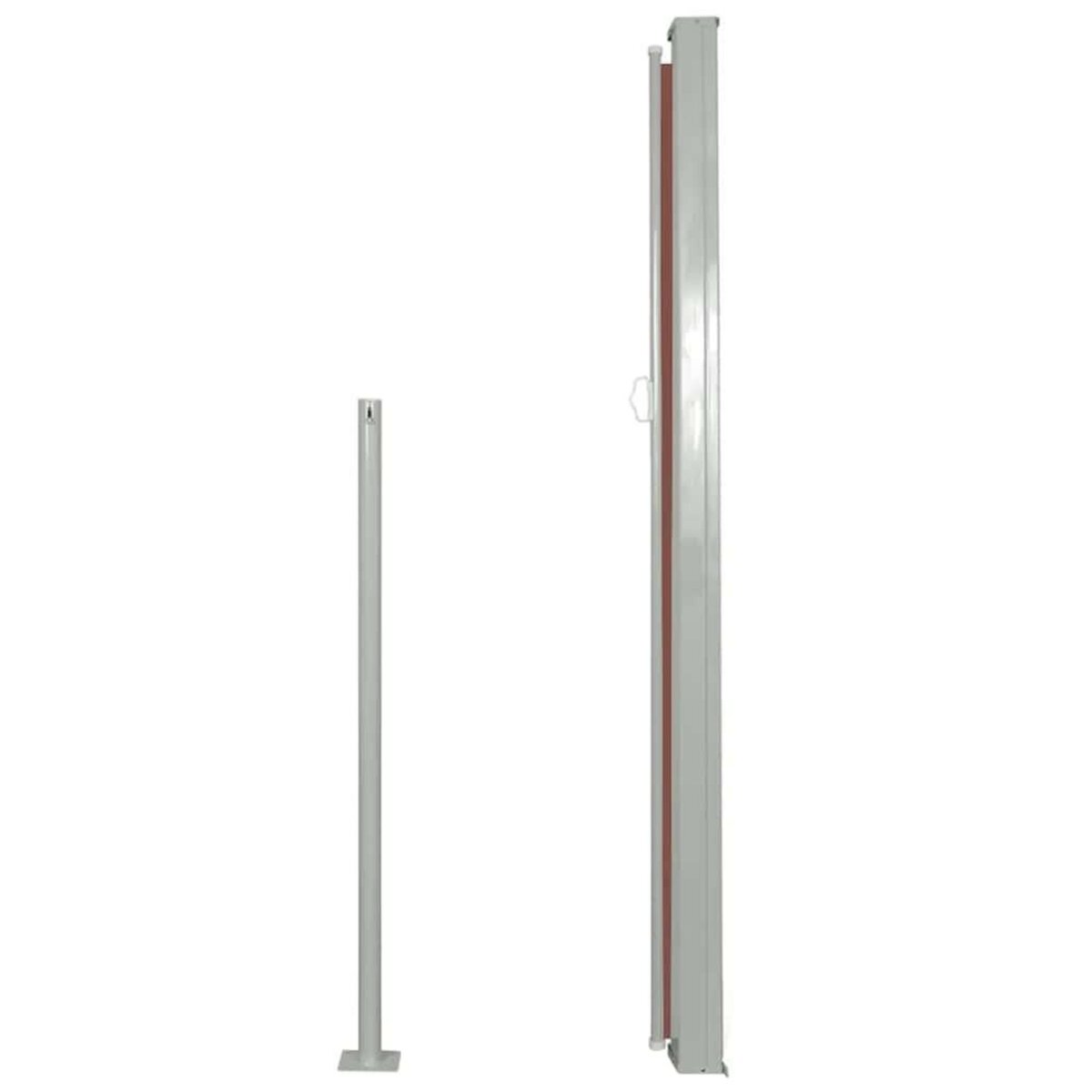 VIDAXL Auvent lateral retractable de patio 100x500 cm Marron