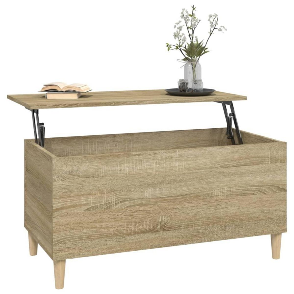 VIDAXL Table basse Chene sonoma 90x44,5x45 cm Bois d'ingenierie