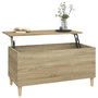 Voir la diapositive 5 : VIDAXL Table basse Chene sonoma 90x44,5x45 cm Bois d'ingenierie