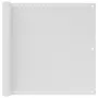 VIDAXL Ecran de balcon Blanc 90x500 cm PEHD