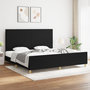 Voir la diapositive 1 : VIDAXL Cadre de lit sans matelas noir 200x200 cm tissu
