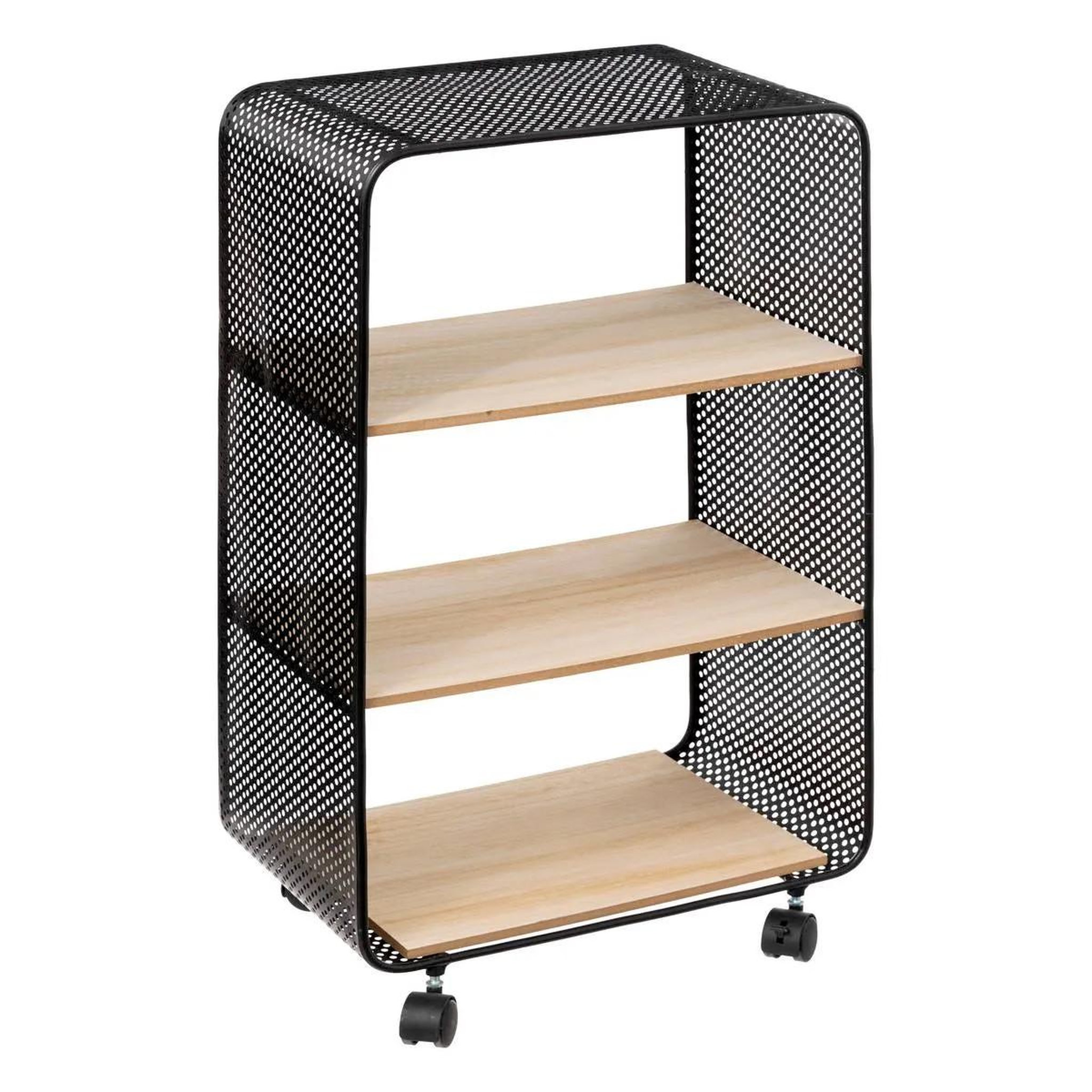 FIVE Étagère 3 niveaux sur roulettes  brio  73cm noir