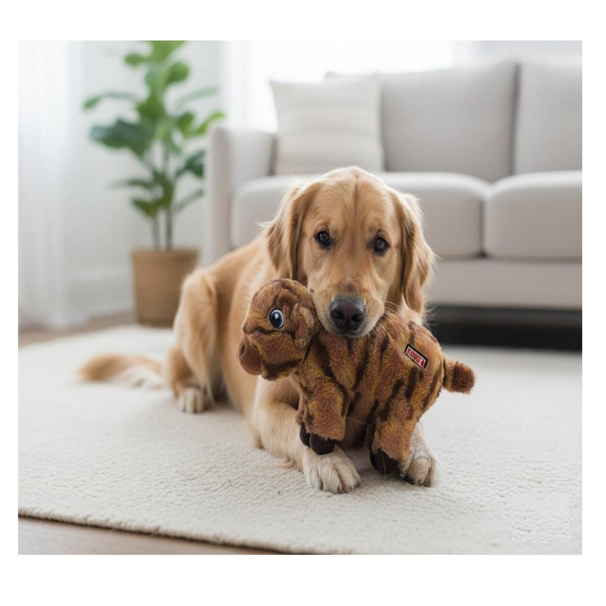 Voir la diapositive 3 : Eden Jeu pour chien vaches brune design et moderne