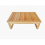 Voir la diapositive 6 : MARKET24 Salon de jardin en bois d'Acacia FSC - PALAWAN - 4 personnes - Coussins gris perle