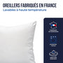 Voir la diapositive 4 : COLAS NORMAND Lot de 2 oreillers lavables à 95° 60×60 cm