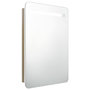 Voir la diapositive 2 : VIDAXL Armoire de salle de bain a miroir LED blanc et chene 60x11x80cm