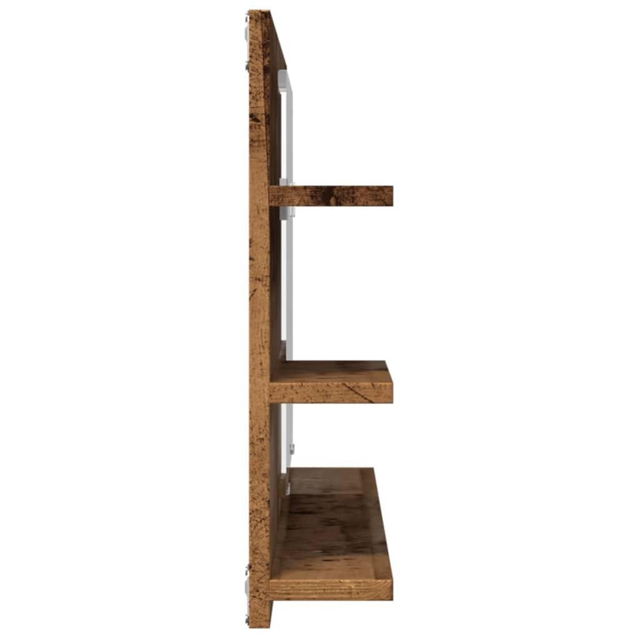 Voir la diapositive 5 : VIDAXL Armoire a miroir de salle de bain vieux bois bois d'ingenierie