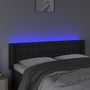 Voir la diapositive 4 : VIDAXL Tete de lit a LED Noir 147x16x78/88 cm Similicuir
