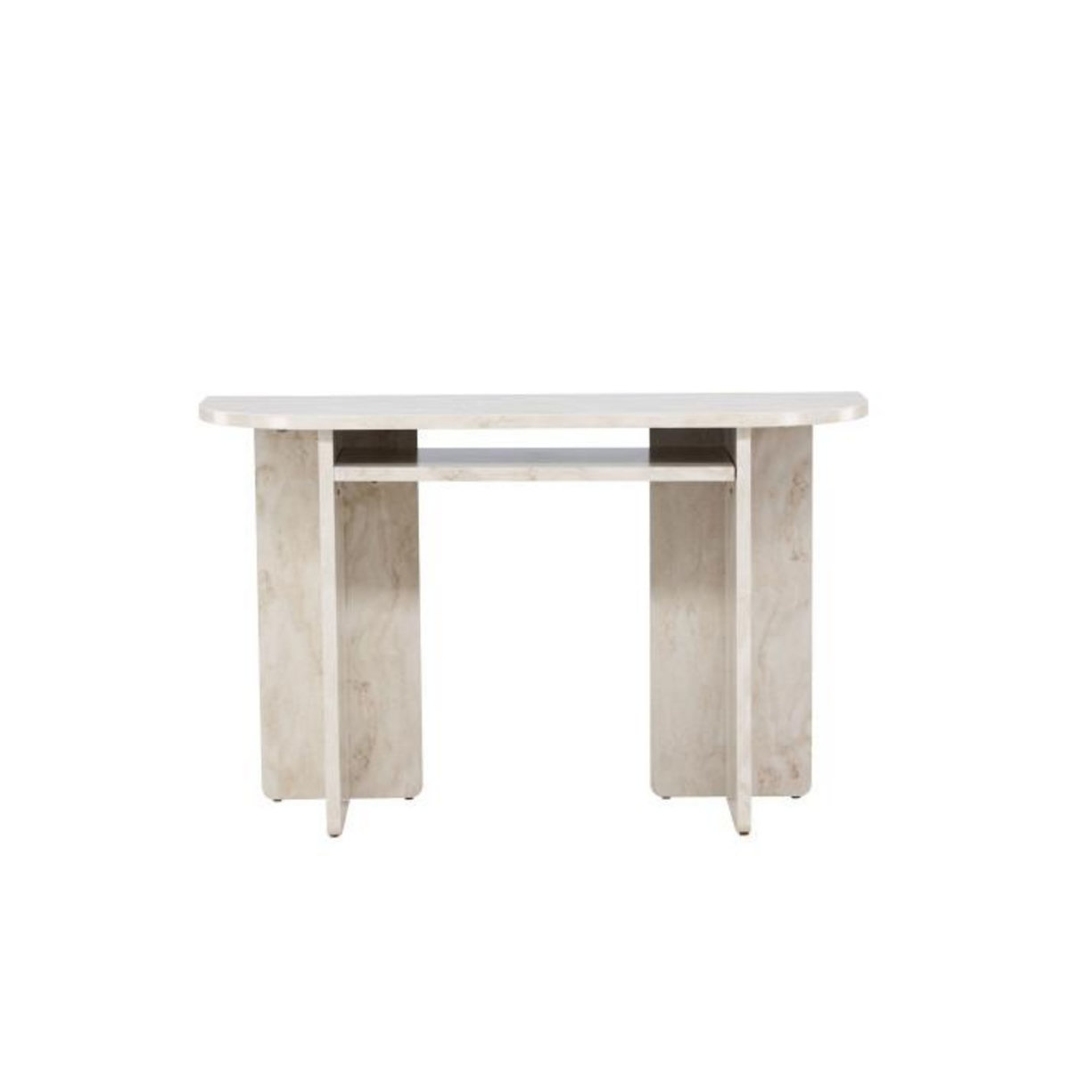 Paris Prix Console Effet Marbre  Alesund  120cm Beige