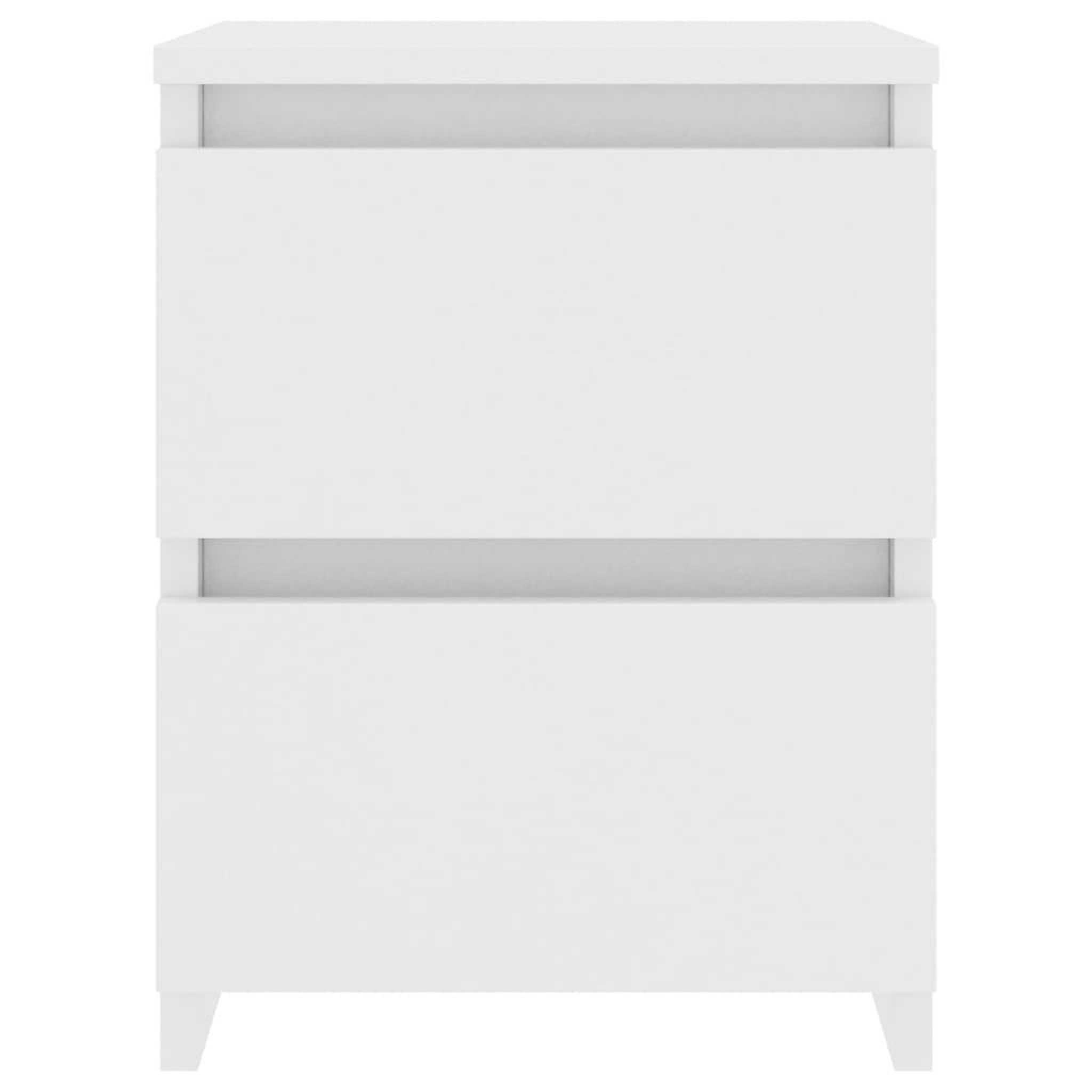 Voir la diapositive 4 : VIDAXL Table de chevet Blanc 30 x 30 x 40 cm Bois d'ingenierie