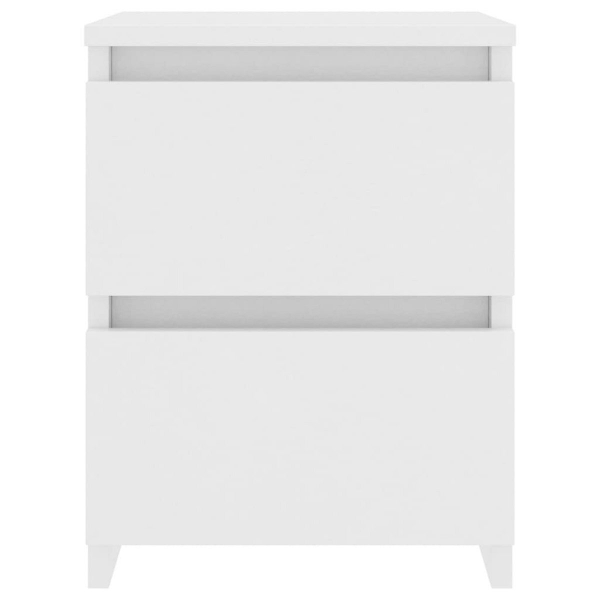 VIDAXL Table de chevet Blanc 30 x 30 x 40 cm Bois d'ingenierie