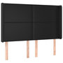 Voir la diapositive 3 : VIDAXL Tete de lit a LED Noir 147x16x118/128 cm Similicuir