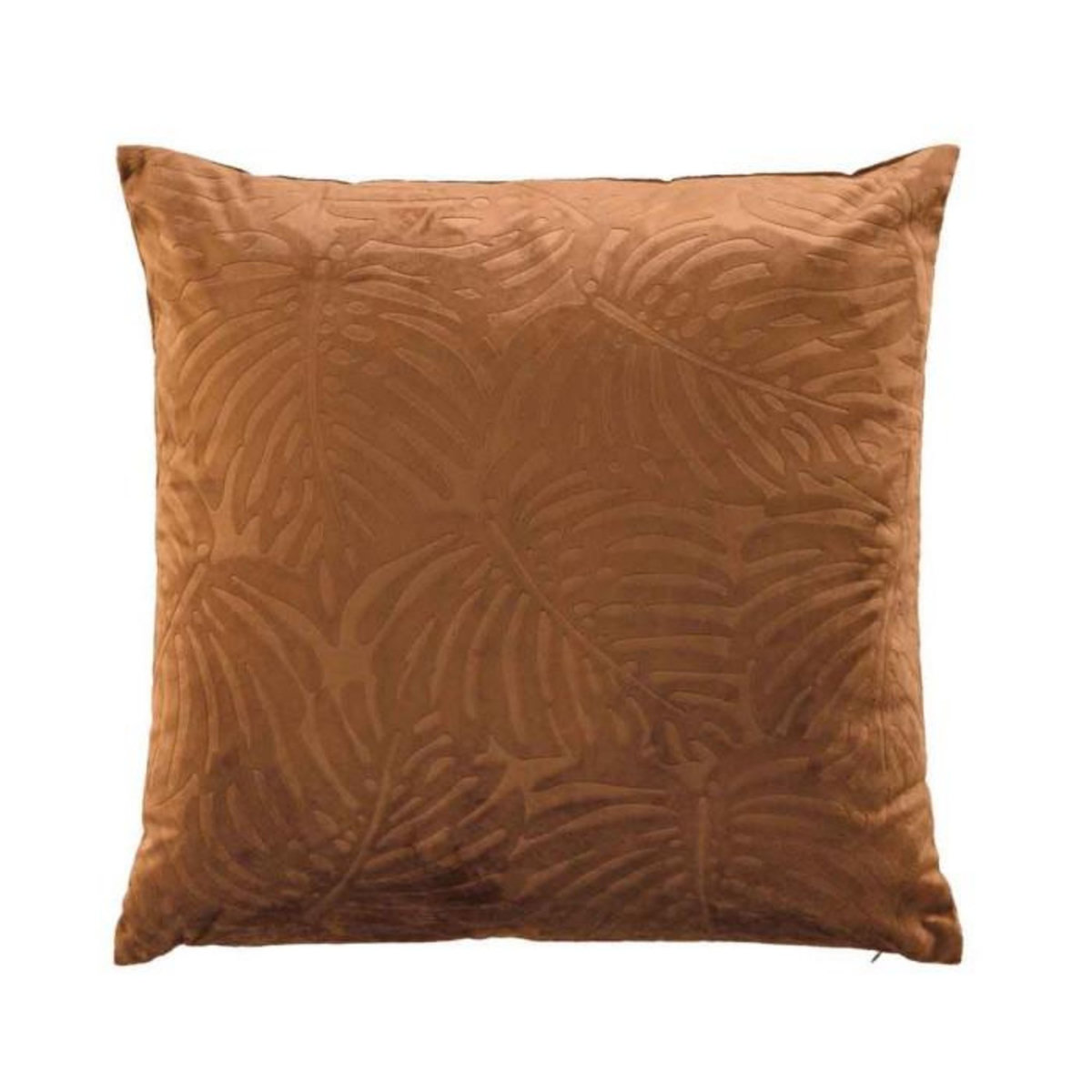 Paris Prix Coussin Déco Velours  Analia  50x50cm Camel