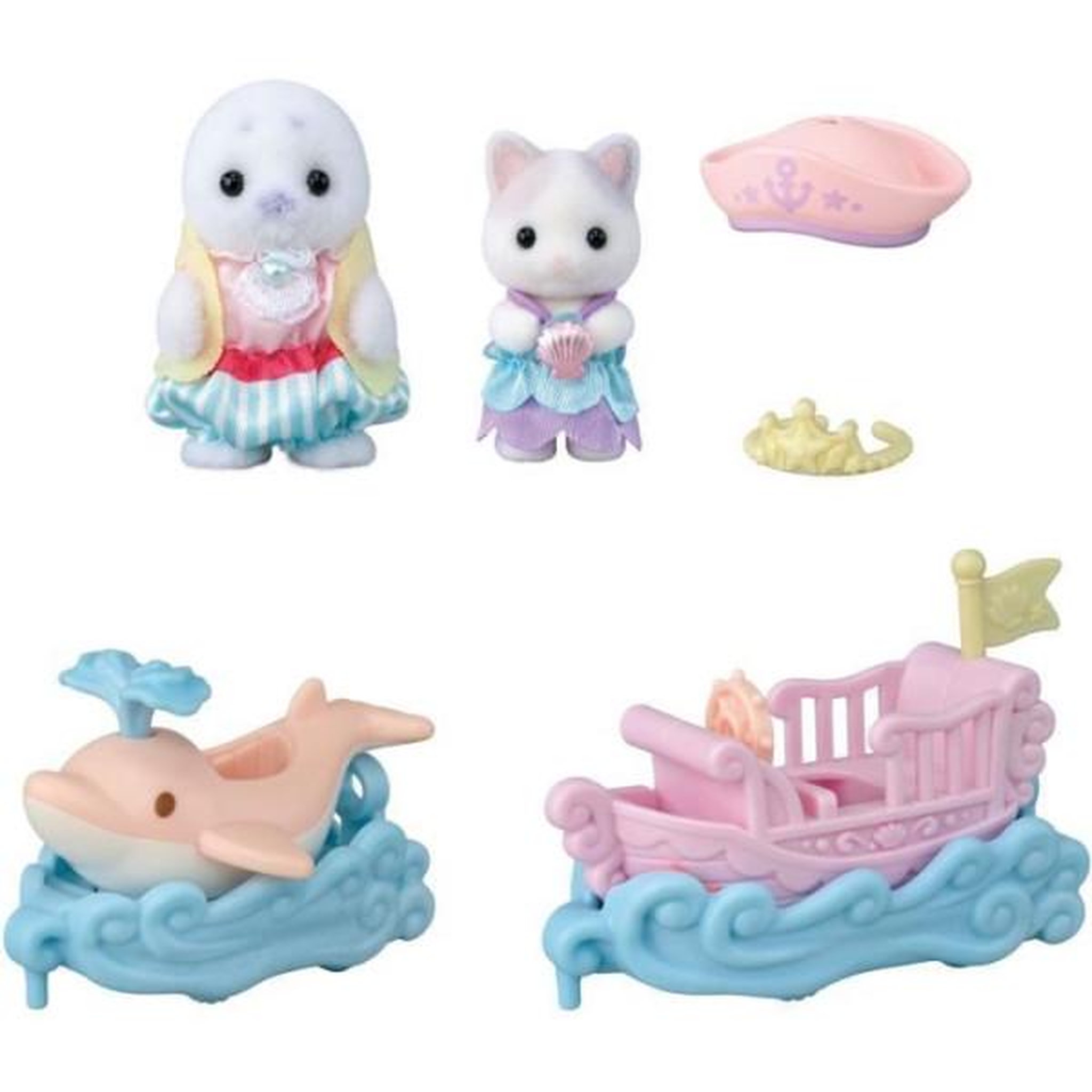 Voir la diapositive 6 : Sylvanian Families Mini-figurines - sylvanian families - le petit train de la mer - des 3 ans