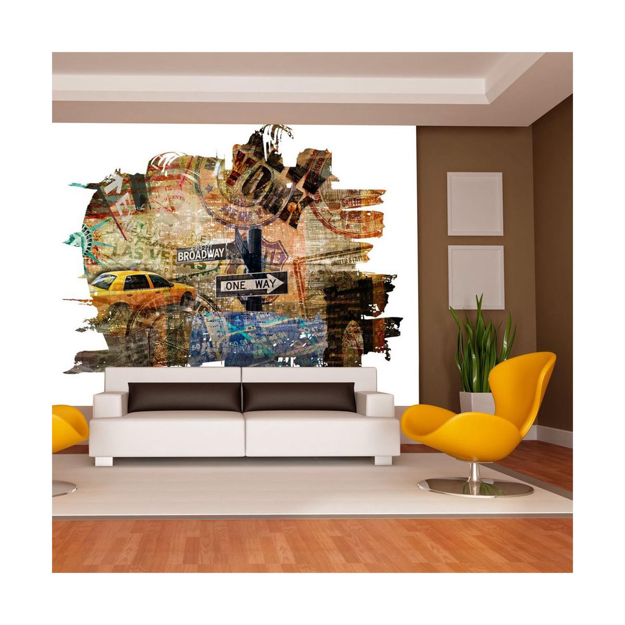 Voir la diapositive 1 : Paris Prix Papier Peint  New York Collage